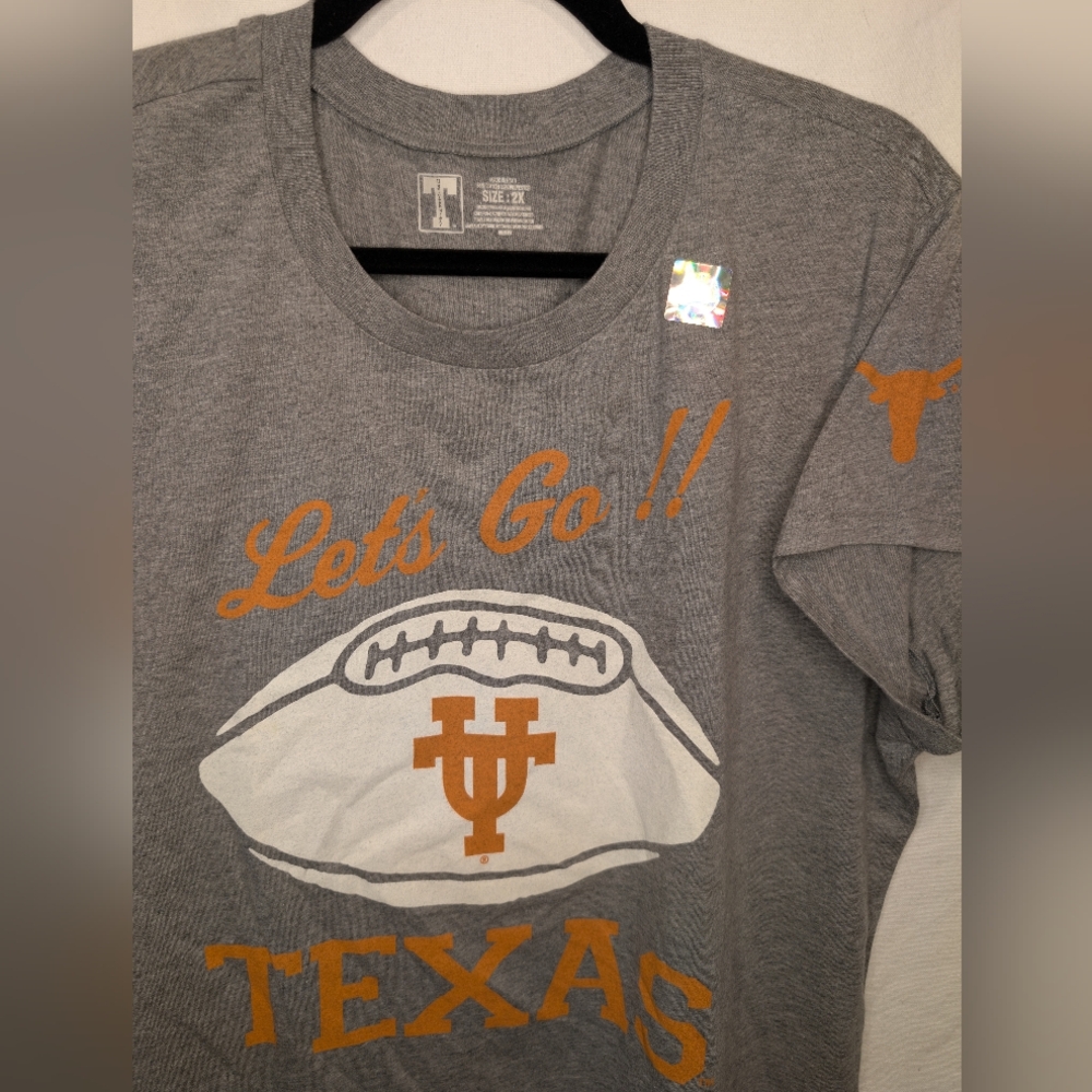 Texas Longhorns "Let's Go!!" Football Graphic Tee - Size 2XL - Picture 2 of 3